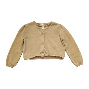 Gymboree Baby Girl Cardigan Sweater 18-24 Months Gold Shimmer, 2018 Winter 2